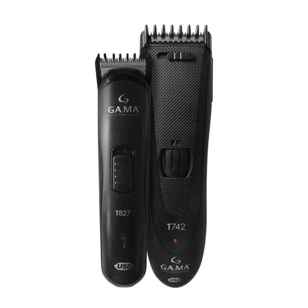 Kit Máquina De Corte T747 Black Titanium Usb Bivolt